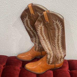 Larry Mahan Lizard skin cowboy boots